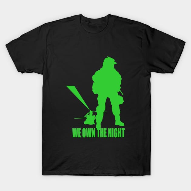 Nightstalkers Green T-Shirt by Spikeani